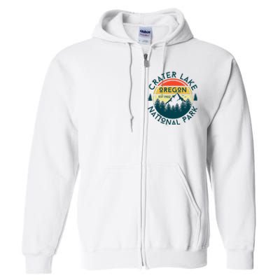 Crater Lake National Park Oregon Hiking Nature Outdoors Full Zip Hoodie