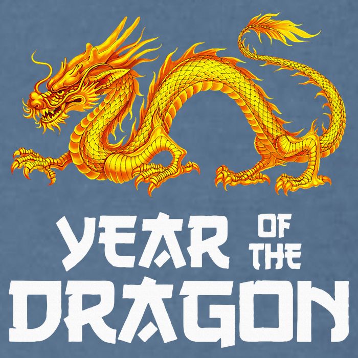 Chinese Lunar New Year 2024 Year Of The Dragon Garment-Dyed Sweatshirt