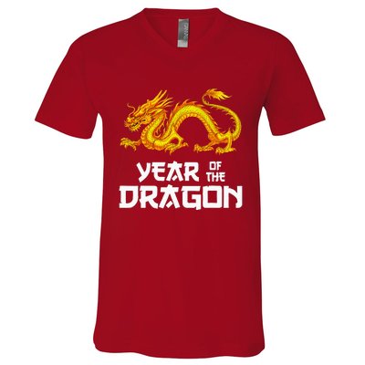 Chinese Lunar New Year 2024 Year Of The Dragon V-Neck T-Shirt