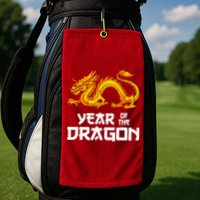 Chinese Lunar New Year 2024 Year Of The Dragon Golf Towel