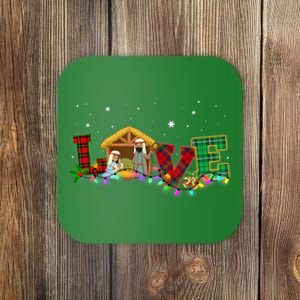 Christmas Love Nativity Laurie Furnell Xmas 2024 Gift Coaster