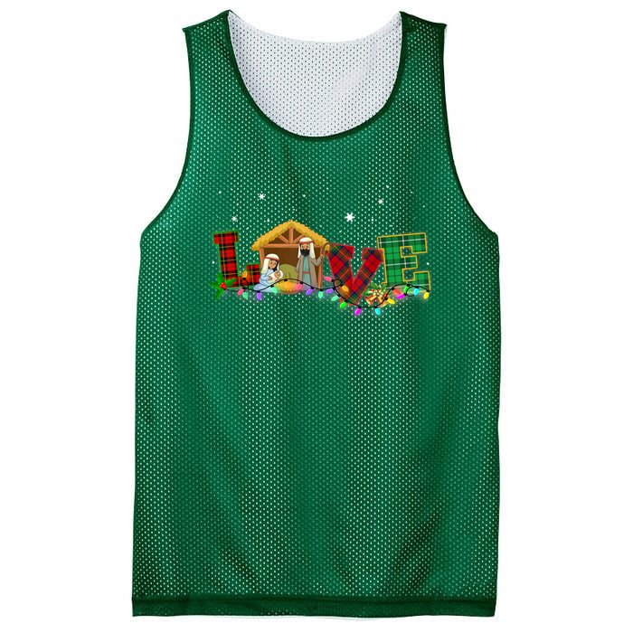 Christmas Love Nativity Laurie Furnell Xmas 2024 Gift Mesh Reversible Basketball Jersey Tank