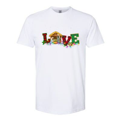 Christmas Love Nativity Laurie Furnell Xmas 2024 Gift Softstyle CVC T-Shirt