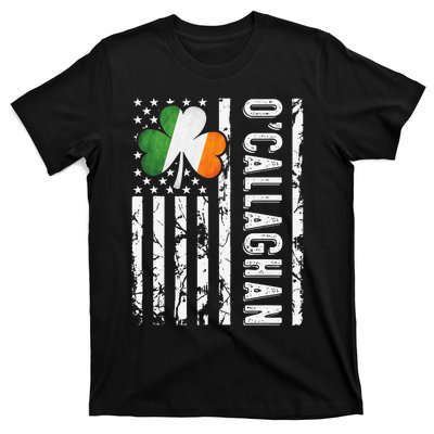 Callaghan Last Name Irish Pride Flag St Patrick's Day T-Shirt