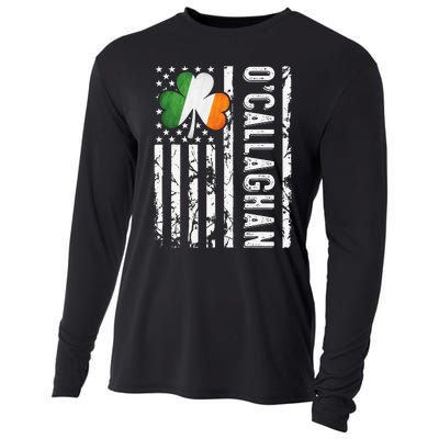 Callaghan Last Name Irish Pride Flag St Patrick's Day Cooling Performance Long Sleeve Crew