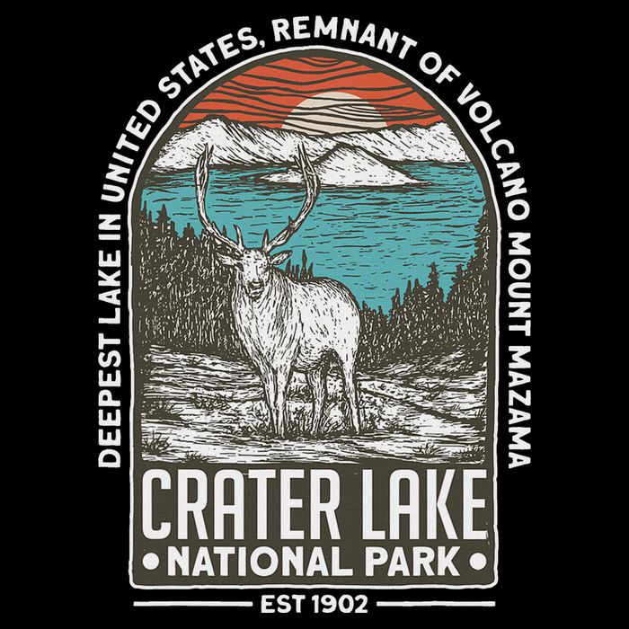 Crater Lake National Park Oregon Mountain Tourist Souvenirs 16 in Basic Backpack