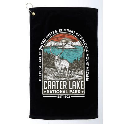 Crater Lake National Park Oregon Mountain Tourist Souvenirs Golf Towel