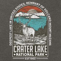 Crater Lake National Park Oregon Mountain Tourist Souvenirs Cotton Canvas Backpack