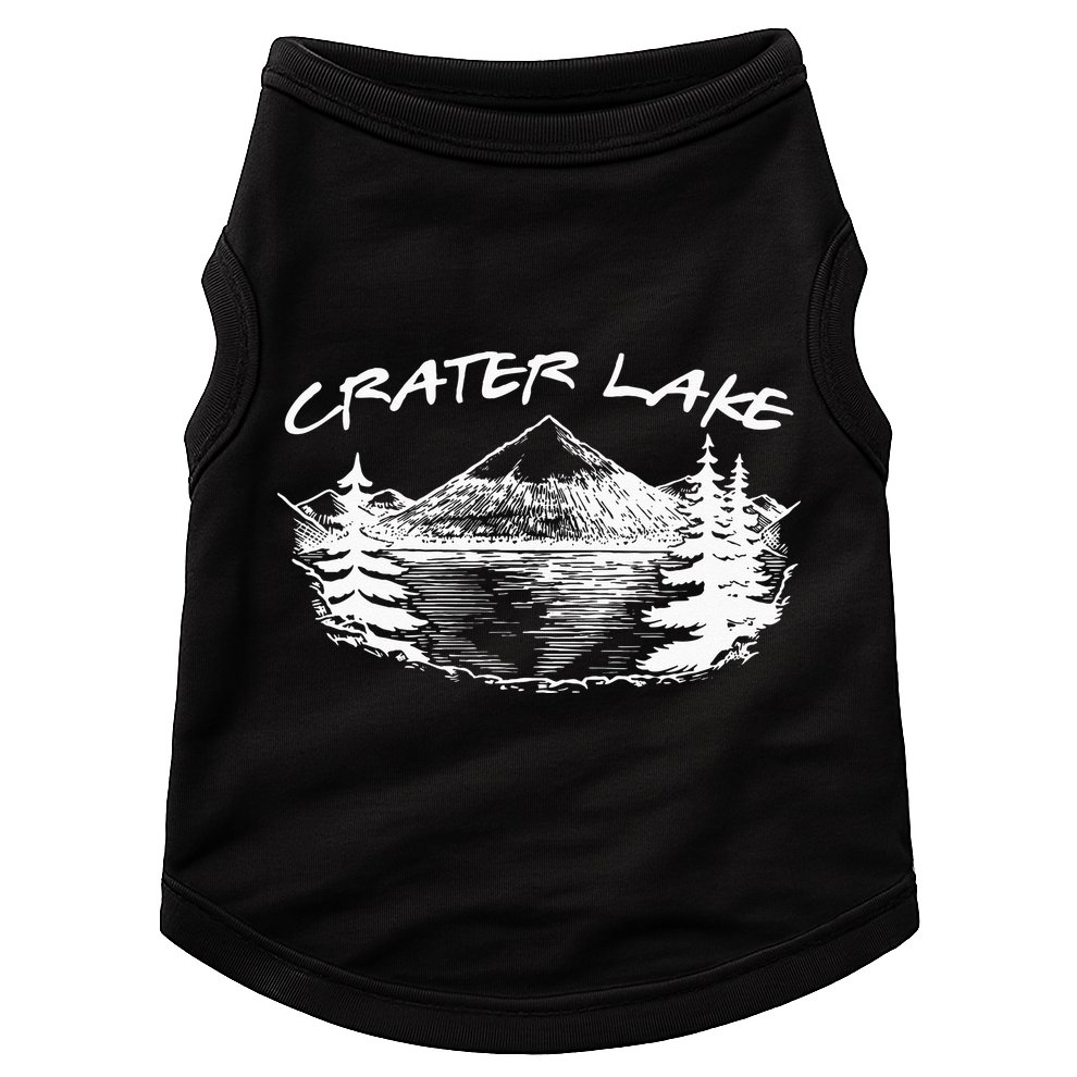 Crater Lake National Park Oregon Hike Outdoors Vintage Doggie Tank