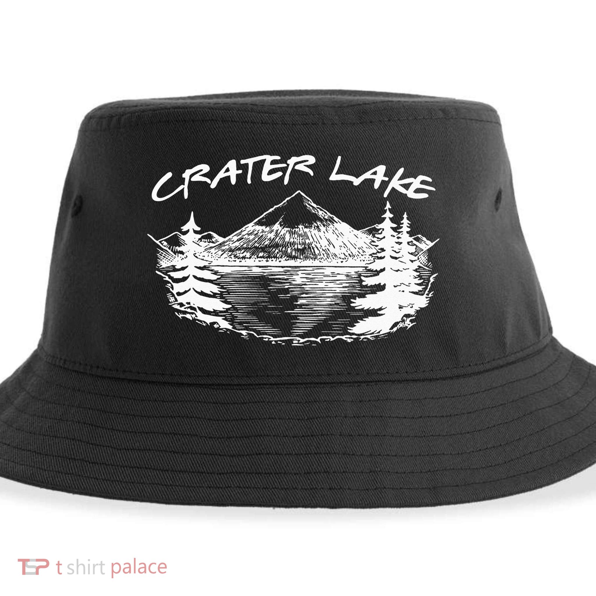 Crater Lake National Park Oregon Hike Outdoors Vintage Sustainable Bucket Hat