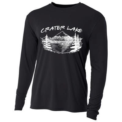 Crater Lake National Park Oregon Hike Outdoors Vintage Cooling Performance Long Sleeve Crew