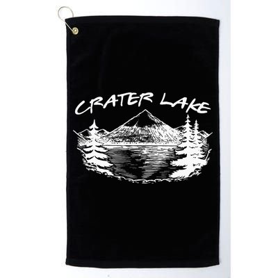 Crater Lake National Park Oregon Hike Outdoors Vintage Golf Towel