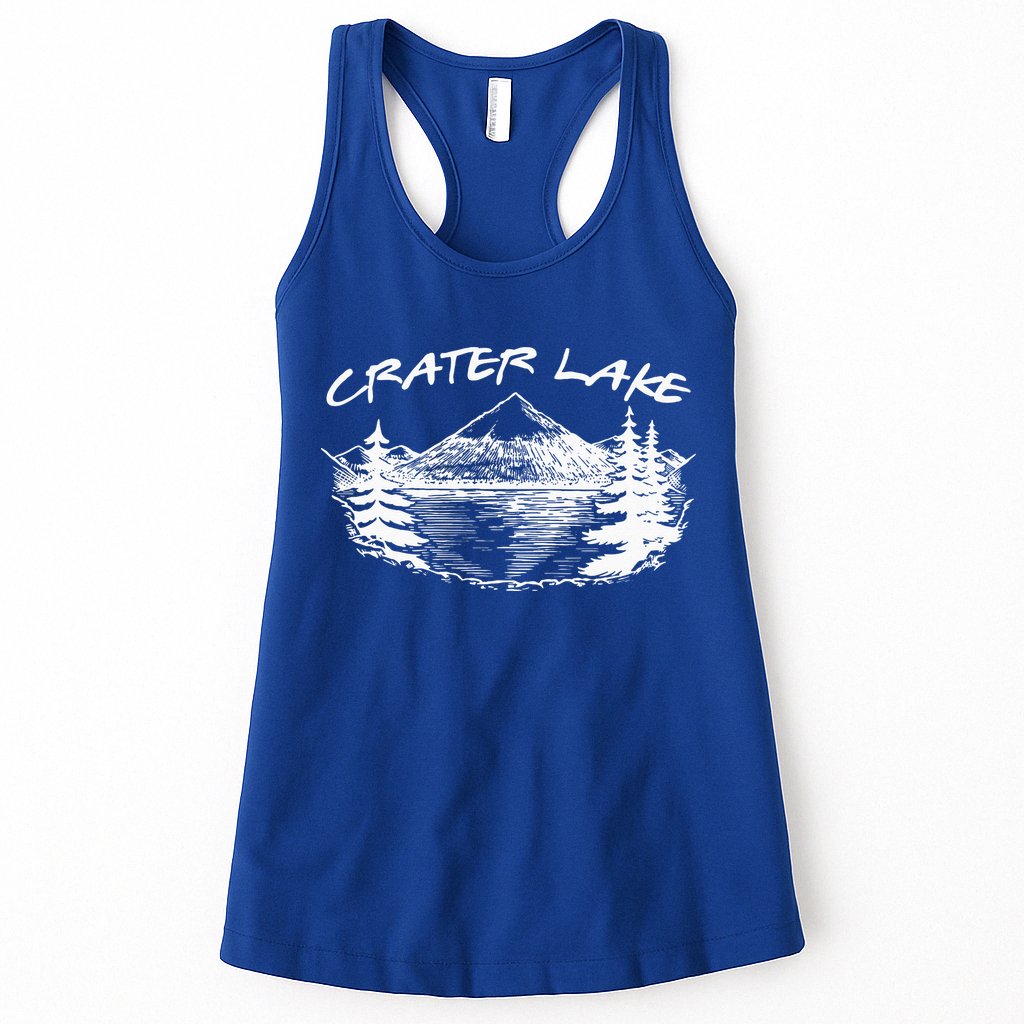 Crater Lake National Park Oregon Hike Outdoors Vintage Womens Tank Top
