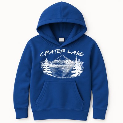 Crater Lake National Park Oregon Hike Outdoors Vintage Kids Hoodie