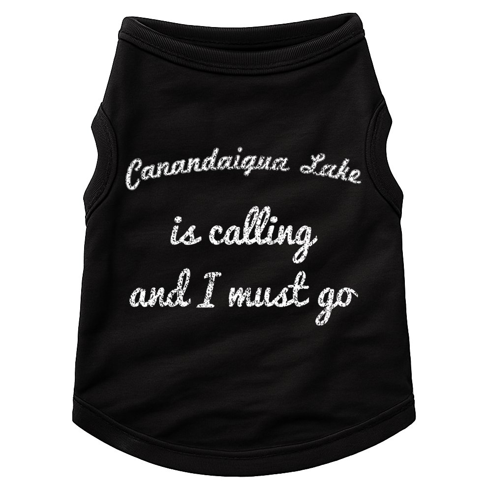 Canandaigua Lake New York Funny Fishing Camping Summer Gift Doggie Tank