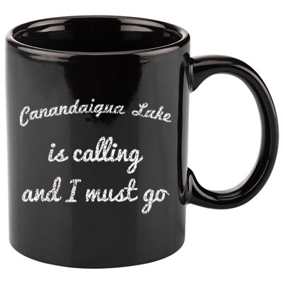 Canandaigua Lake New York Funny Fishing Camping Summer Gift 11oz C Handle Ceramic Mug