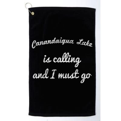 Canandaigua Lake New York Funny Fishing Camping Summer Gift Golf Towel
