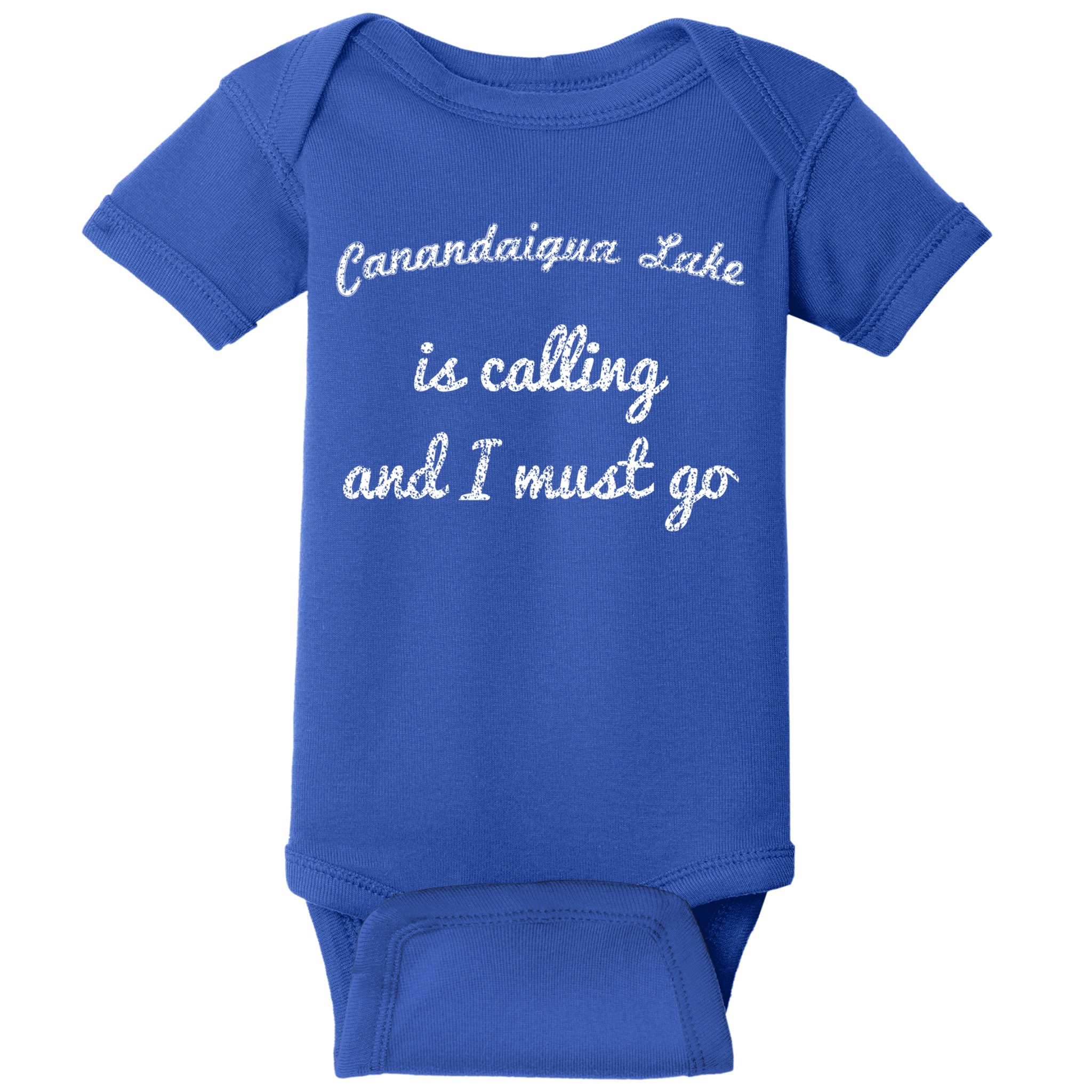 Canandaigua Lake New York Funny Fishing Camping Summer Gift Baby Bodysuit