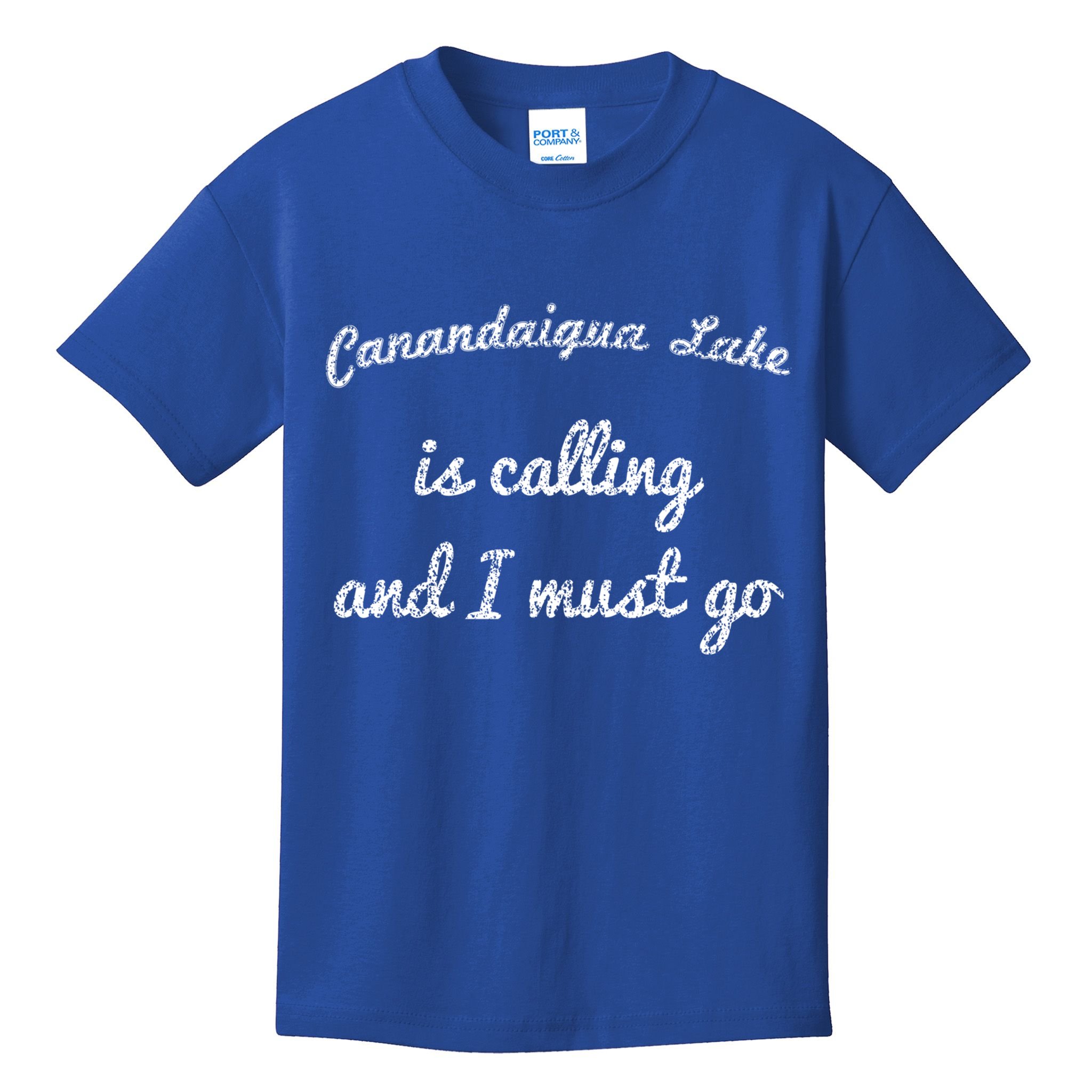 Canandaigua Lake New York Funny Fishing Camping Summer Gift Kids T-Shirt