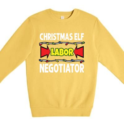 Christmas Labor Negotiator Union Works Council Member Gift Premium Crewneck Sweatshirt