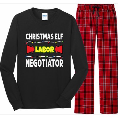 Christmas Labor Negotiator Union Works Council Member Gift Long Sleeve Pajama Set