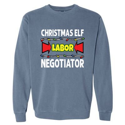 Christmas Labor Negotiator Union Works Council Member Gift Garment-Dyed Sweatshirt