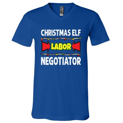 Christmas Labor Negotiator Union Works Council Member Gift V-Neck T-Shirt