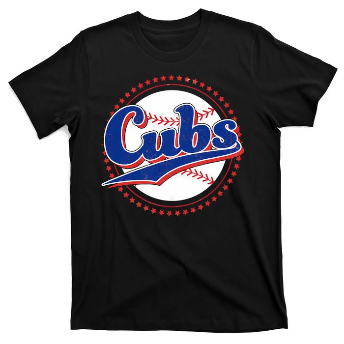 Cubs Last Name Personalized Vintage Retro Apparel Cubs Lover T-Shirt