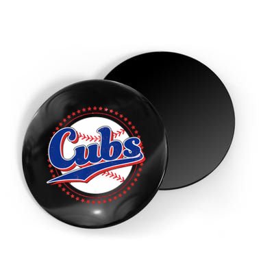 Cubs Last Name Personalized Vintage Retro Apparel Cubs Lover Magnet