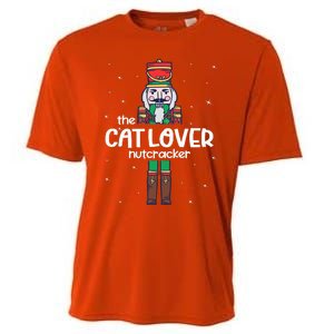 Cat Lover Nutcracker Family Matching Funny Pajama Cooling Performance Crew T-Shirt