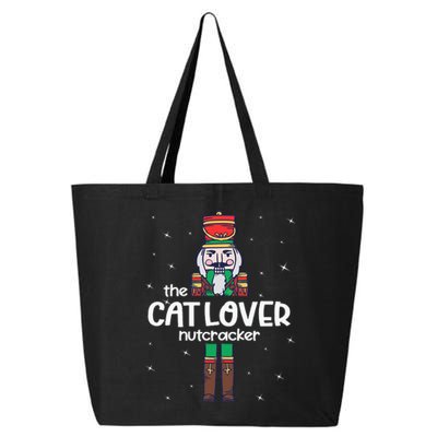 Cat Lover Nutcracker Family Matching Funny Pajama 25L Jumbo Tote