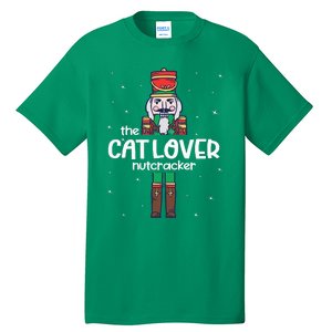 Cat Lover Nutcracker Family Matching Funny Pajama Tall T-Shirt