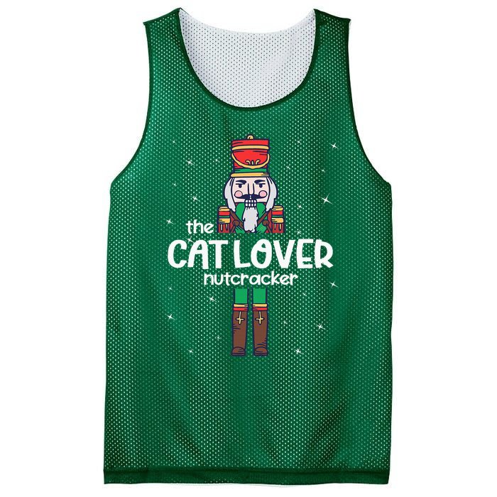 Cat Lover Nutcracker Family Matching Funny Pajama Mesh Reversible Basketball Jersey Tank