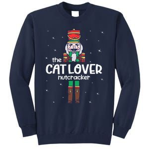 Cat Lover Nutcracker Family Matching Funny Pajama Tall Sweatshirt