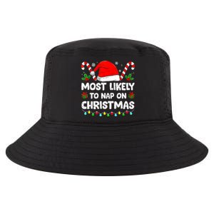 Christmas Likely Nap On Christmas Family Xmas Pajamas Pj Cool Comfort Performance Bucket Hat