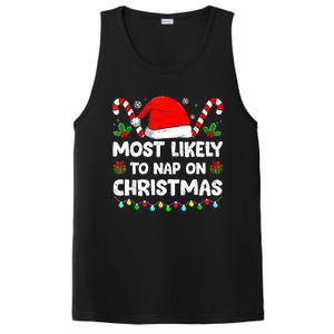 Christmas Likely Nap On Christmas Family Xmas Pajamas Pj PosiCharge Competitor Tank