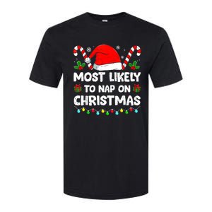 Christmas Likely Nap On Christmas Family Xmas Pajamas Pj Softstyle CVC T-Shirt