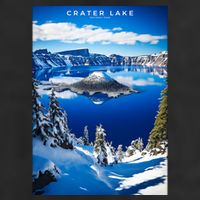 Crater Lake National Park 7 Panel Mesh Trucker Snapback Hat