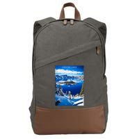 Crater Lake National Park Cotton Canvas Backpack