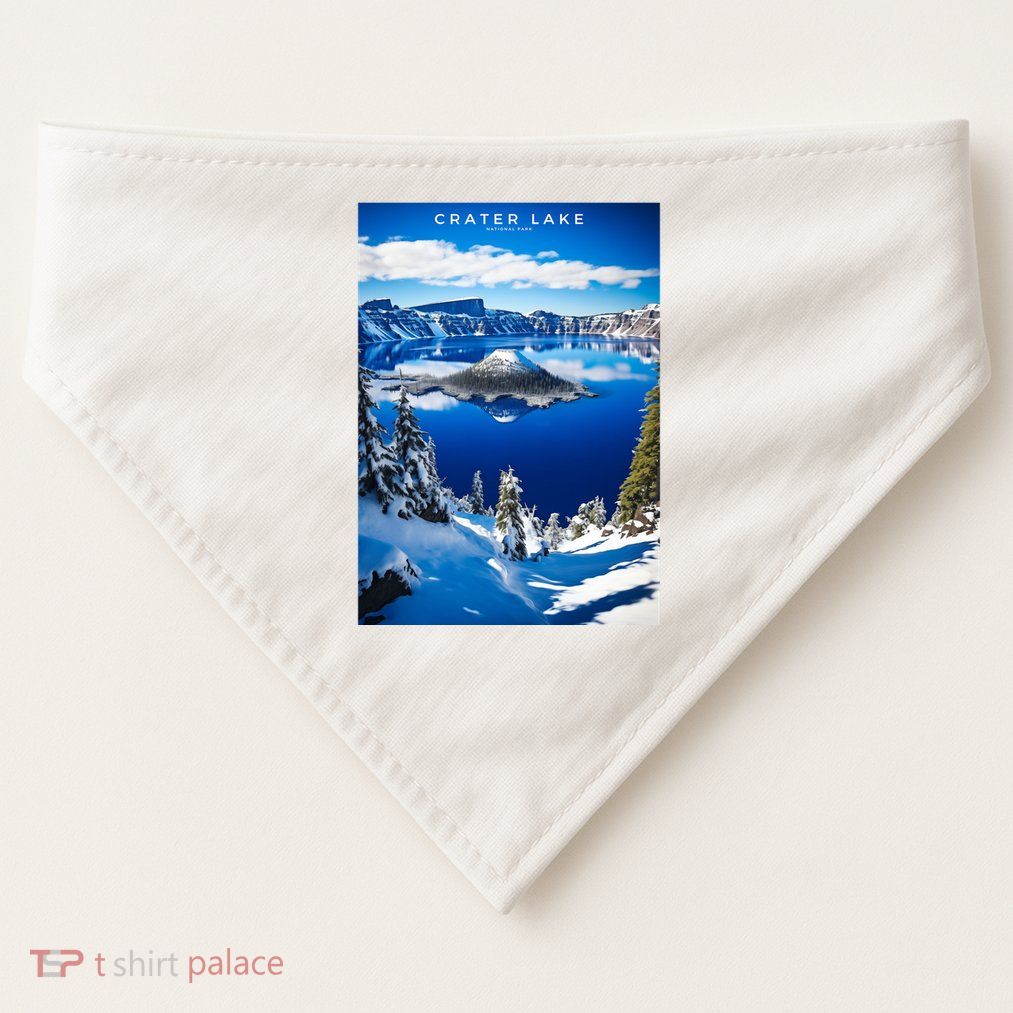 Crater Lake National Park USA-Made Doggie Bandana