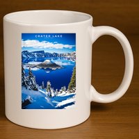Crater Lake National Park 11oz C Handle Ceramic Mug
