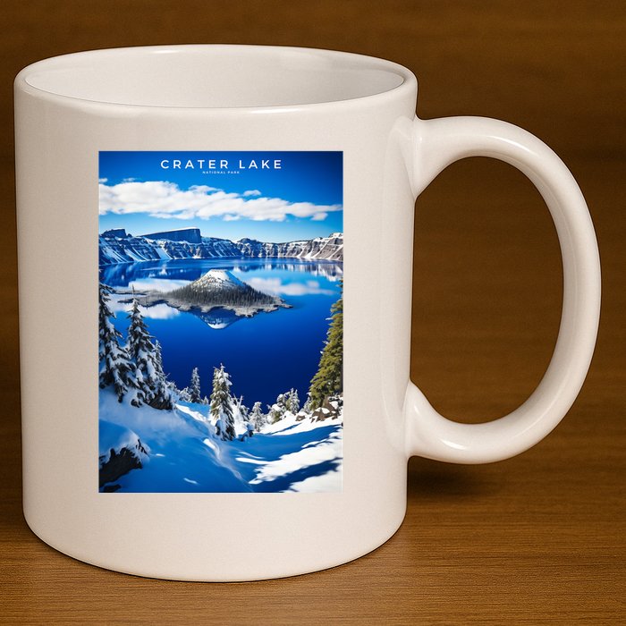 Crater Lake National Park 11oz C Handle Ceramic Mug