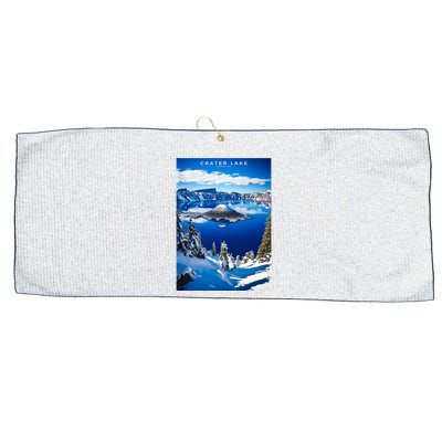 Crater Lake National Park Large Microfiber Waffle Golf Towel