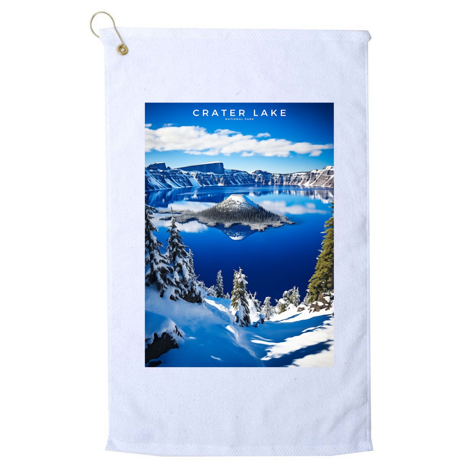Crater Lake National Park Golf Towel