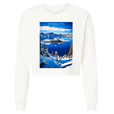 Crater Lake National Park Cropped Pullover Crew
