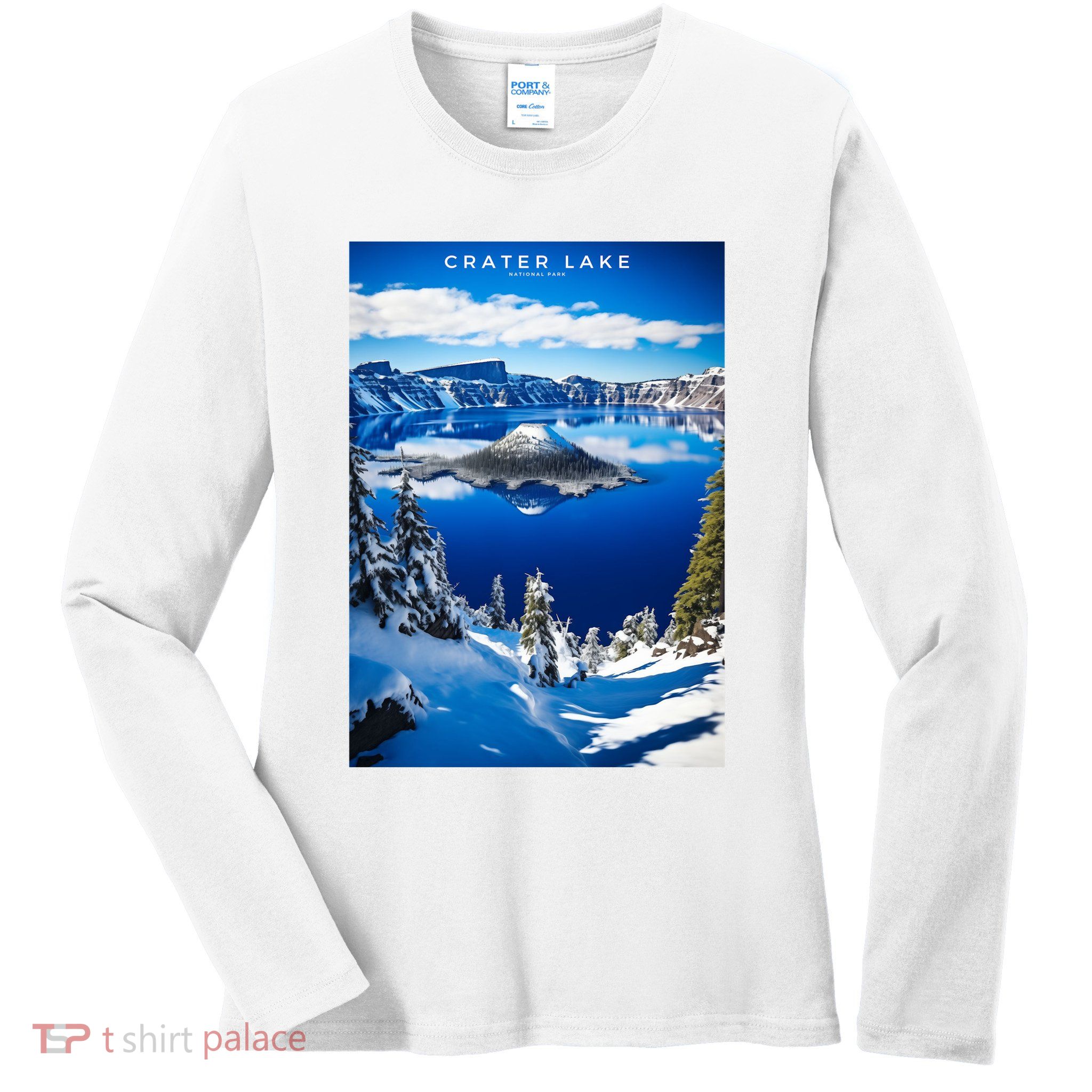 Crater Lake National Park Ladies Long Sleeve Shirt