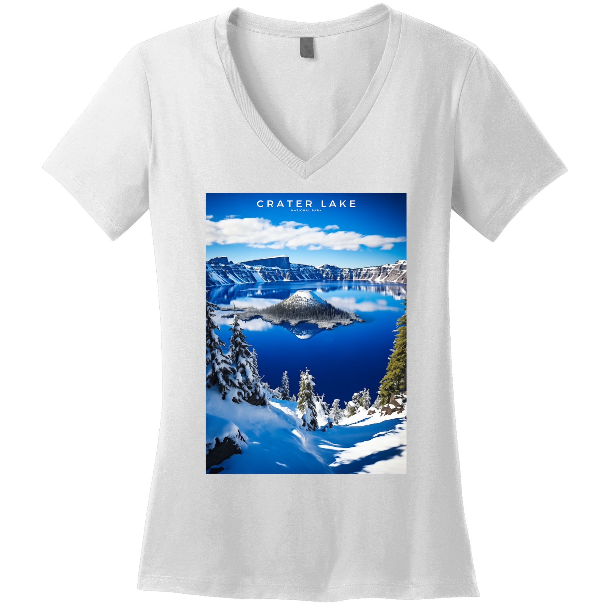 Crater Lake National Park Women's V-Neck T-Shirt