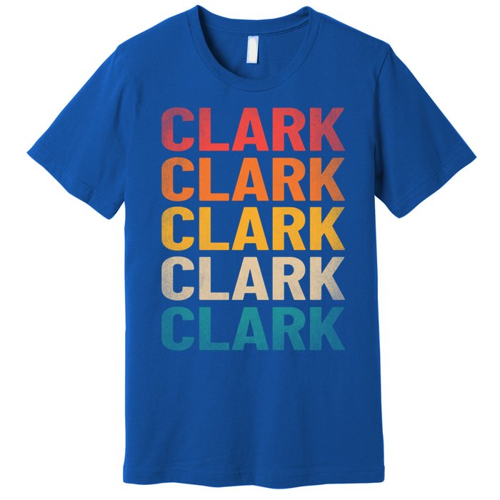 Clark Last Name Gift Vintage Clark Name Gift Premium T-Shirt