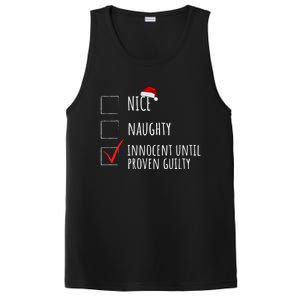 Christmas List Nice Naughty Innocent Until Proven Guilty Cute Gift PosiCharge Competitor Tank