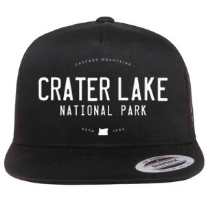 Crater Lake National Park Oregon Flat Bill Trucker Hat